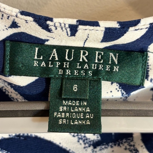 LAUREN RALPH LAUREN Sz 6 Bodycon Ruched 3/4 Sleeves Above the Knee Jersey Dress - Picture 6 of 10